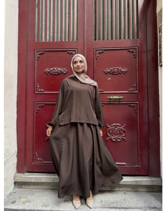 Asel Takım |Bluz Etek Takım