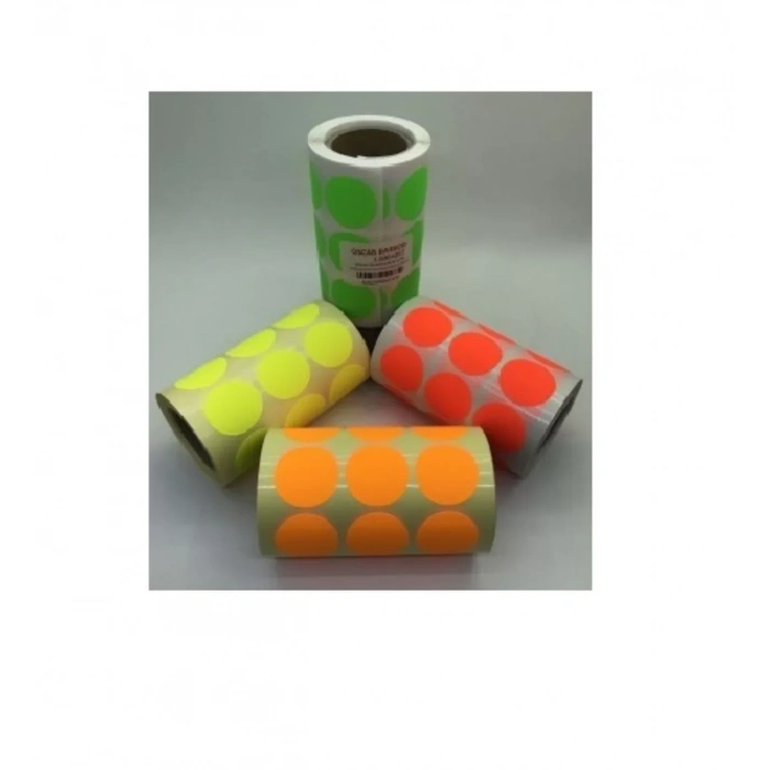 1000li Neon Etiket Sarı 30 mm