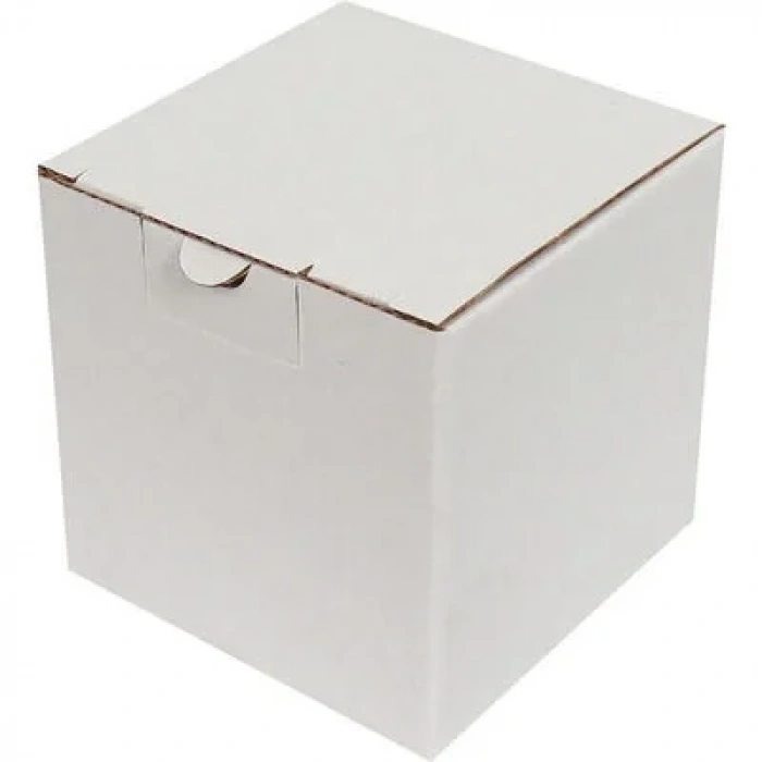 10,5x10,5x10,5cm Kilitli Kutu - Beyaz
