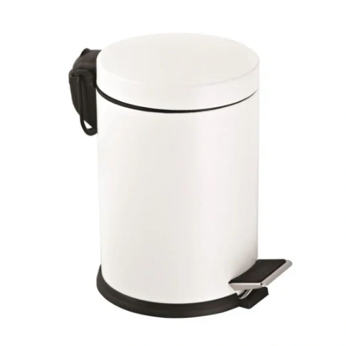 12 Lt Pedallı Çöp Kovası Beyaz ( 1 Adet )