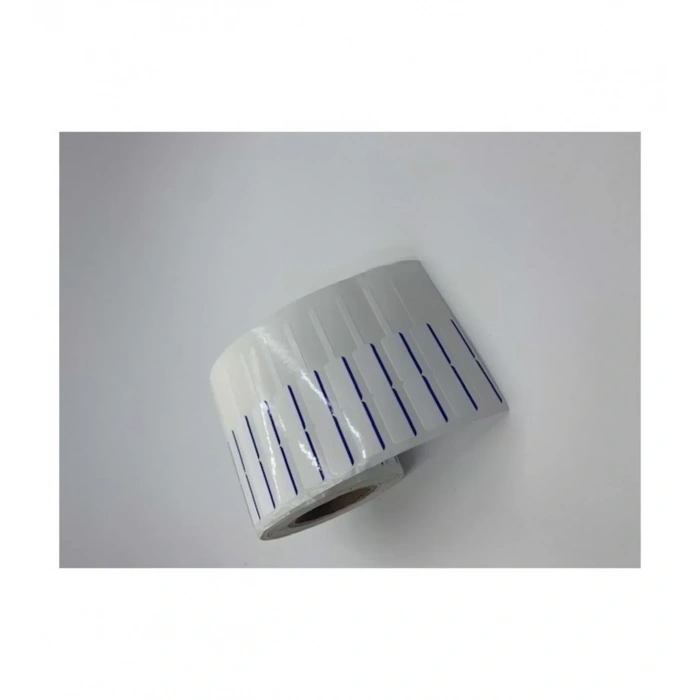 1250 Sarım Kuyumcu Etiketi Renkli Çizgili (ithal ) 10 X 72  Mavi