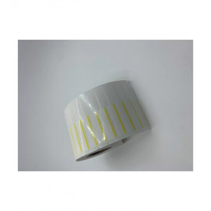 1250 Sarım Kuyumcu Etiketi Renkli Çizgili (ithal ) 10 X 72  Sarı