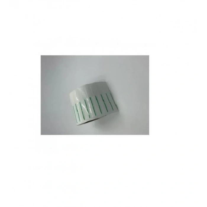 1250 Sarım Kuyumcu Etiketi Renkli Çizgili (İthal ) 10 x 72  Yeşil