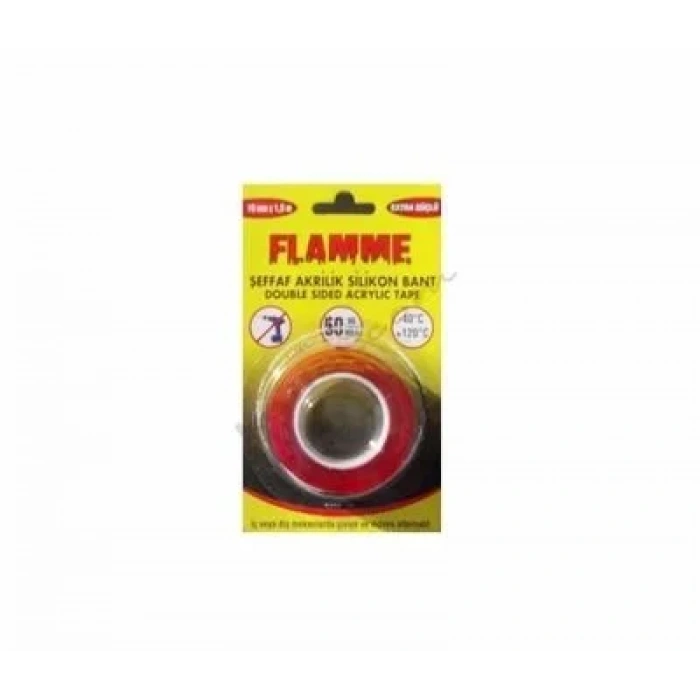 19mmx2m Silikon Şeffaf Çift Taraflı Bant