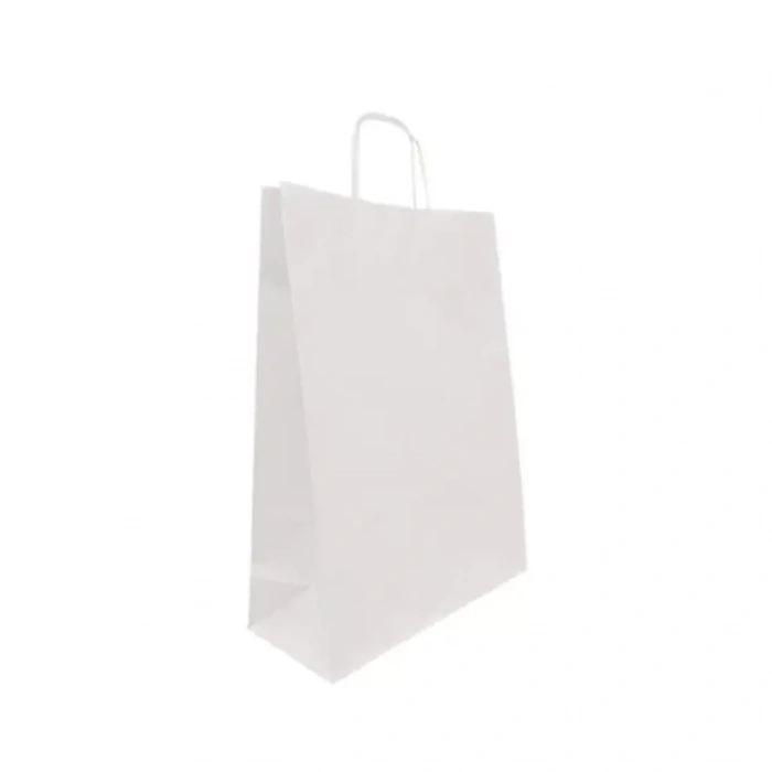 19x11x22 Beyaz Kraft Çanta
