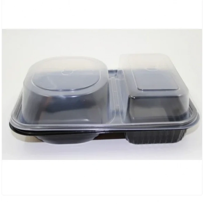 2 Bölmeli Hamburger Kabı Set - V410 ( 50 Adet )