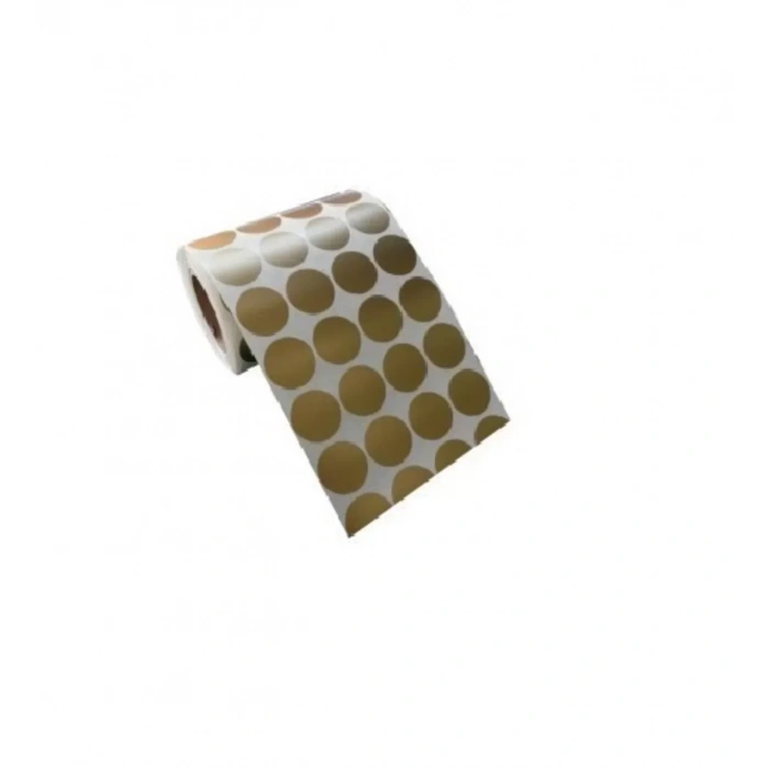2000li Gold Yuvarlak Etiket 25 Mm