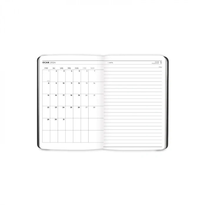 2024 AJANDA KESKİN PRONOTE GÜNLÜK AJANDA 9x14 PEMBE (830443)