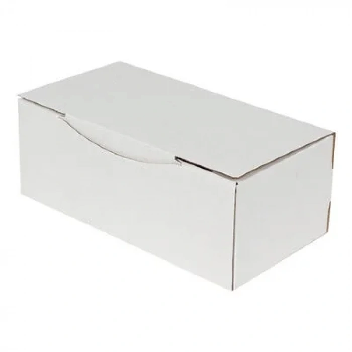 22,5x12x8cm Kilitli Kutu - Beyaz