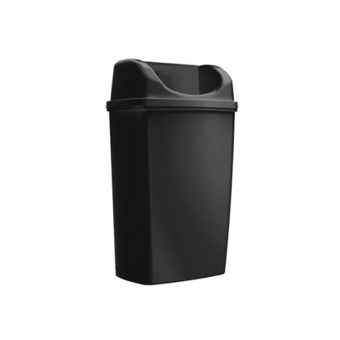 25lt Duvara Monte Siyah Çöp Kovası (1 Adet)
