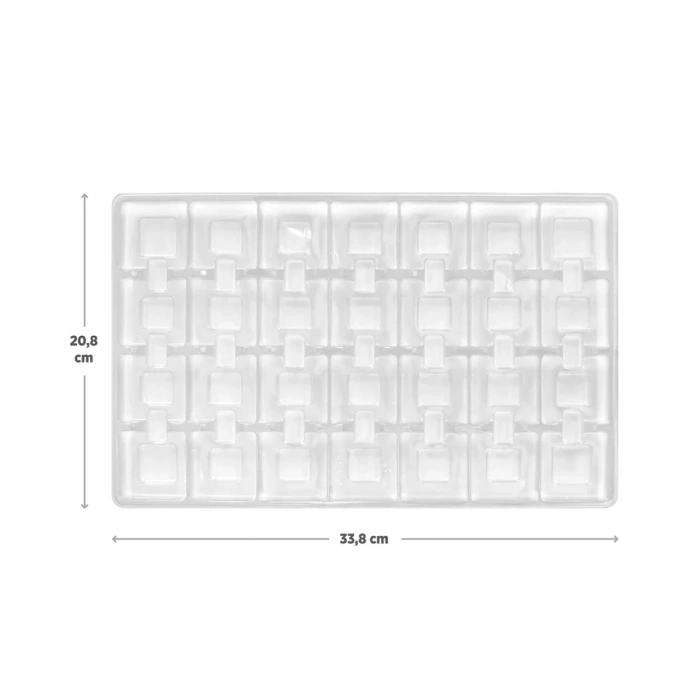 28 Bölmeli Şeffaf Madlen Seperatör 1000 Gr - 50 Adet