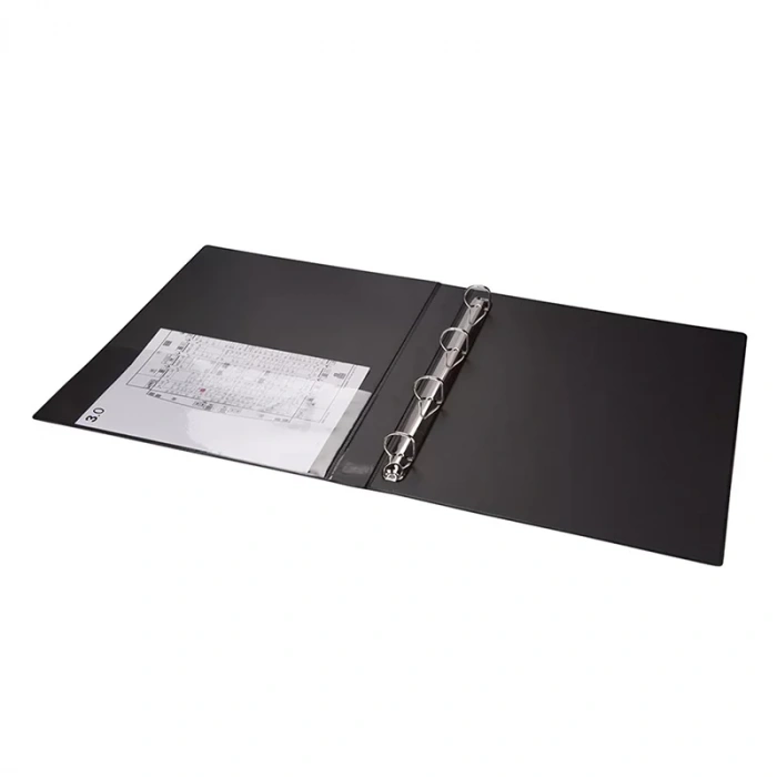 2K 227 SİYAH A4 3 CM 4 HALKALI PVC KLASÖR