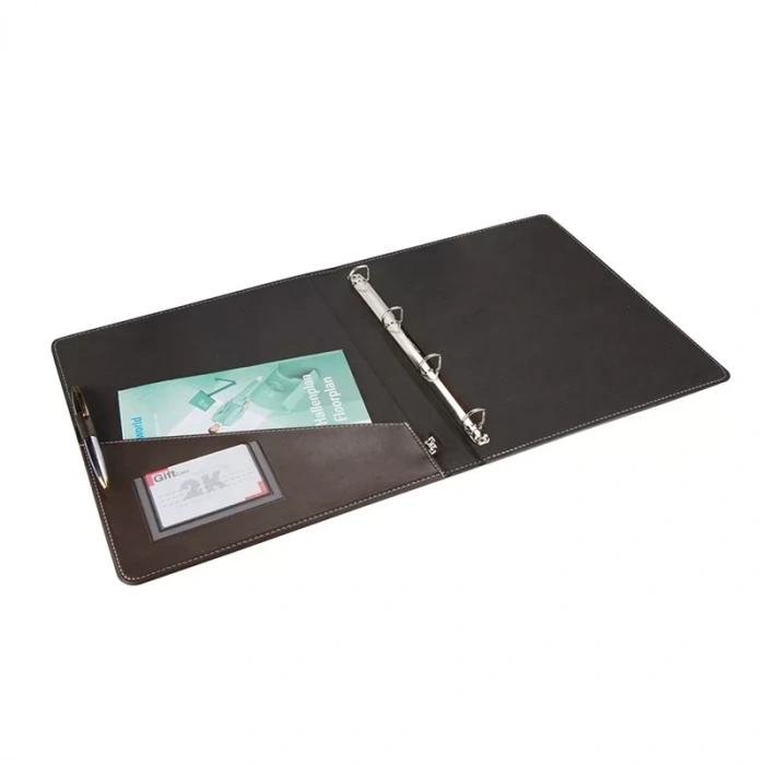 2k 503k 4 Halka Mekanizmalı Klasör Kahve Suni Deri