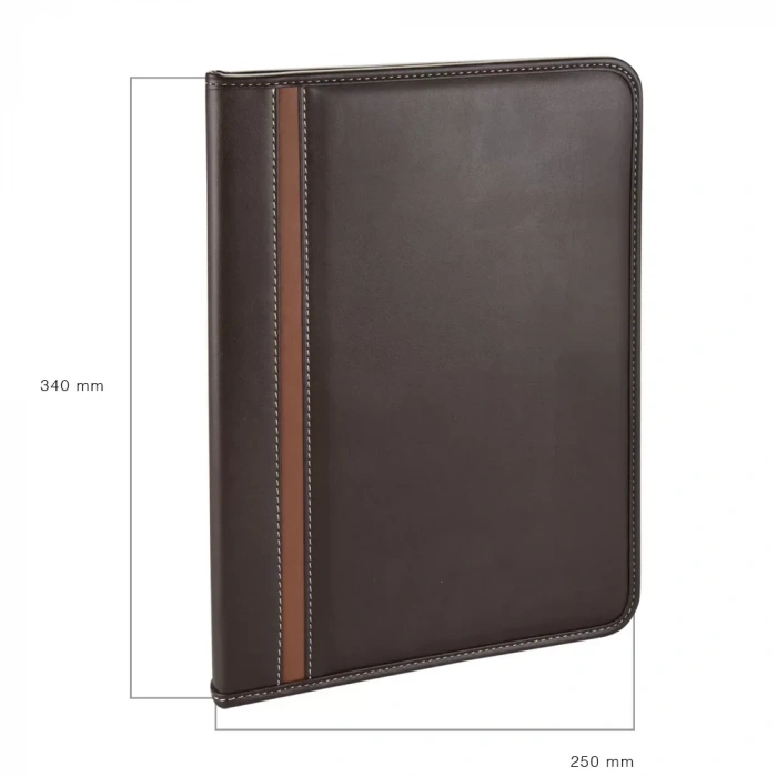 2k 9001 A4 Suni Deri Telefon Kılıflı Fermuarlı Sekreterlik