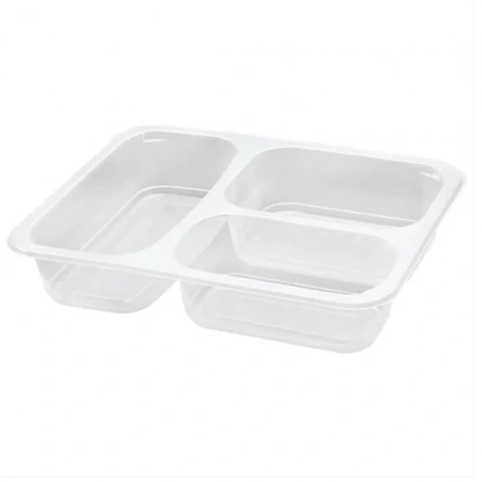 3 Bölmeli Mikrodalga Yemek Kabı ( 400 Adet )