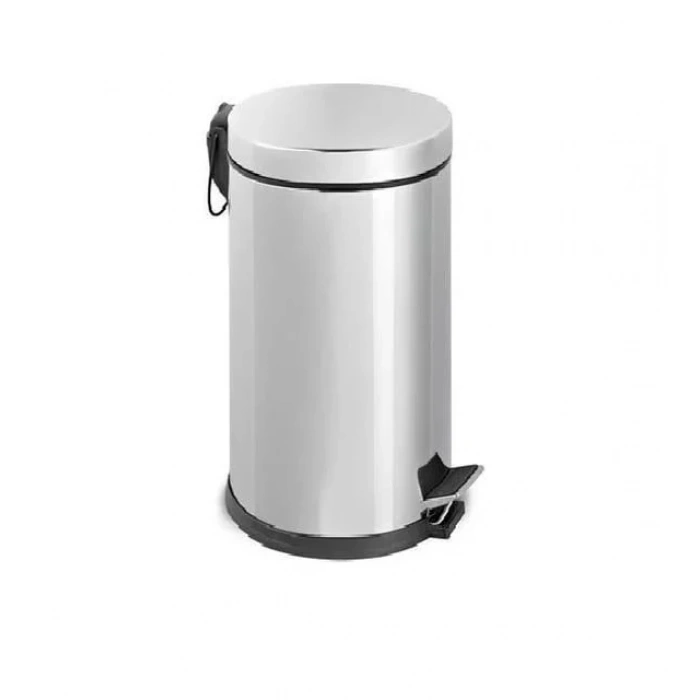 30 Lt Pedallı Çöp Kovası Krom (1 Adet)