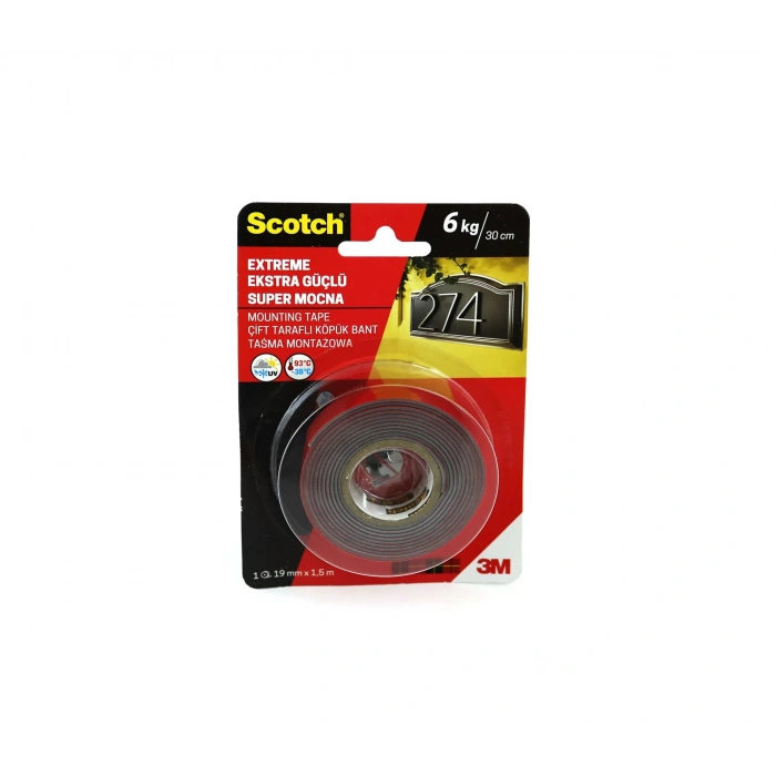 3m 4002 Extra Güç Montaj Bandı 19 Mm 1.5