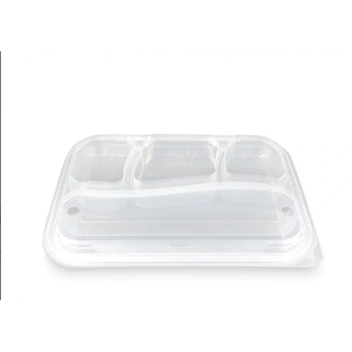 4 Bölmeli Kapaklı Kebap Kabı ( 75 Adet )
