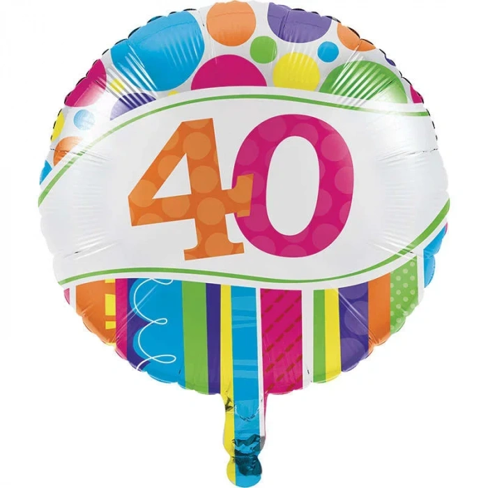 40 Yaş Folyo Balon 45 Cm