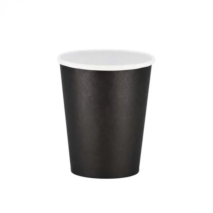 8 Oz Siyah Karton Bardak (ekstra Kalın) - 50 Adet