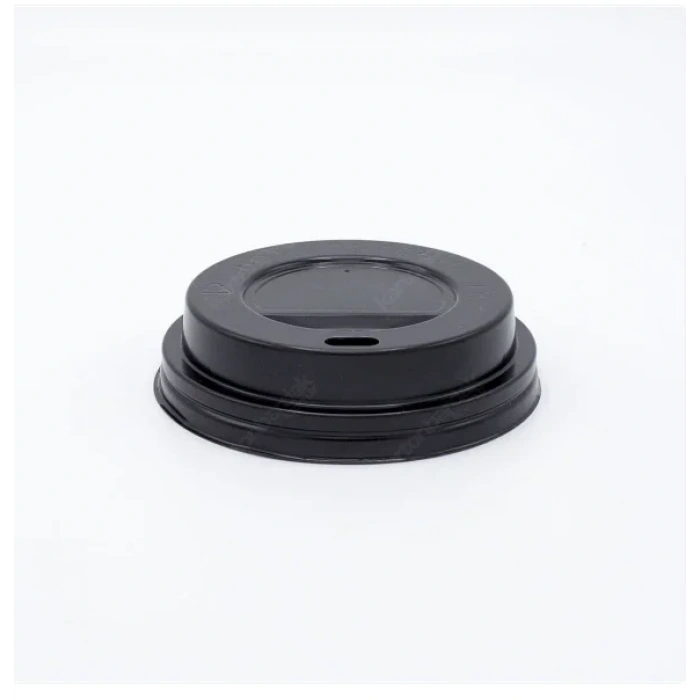 80 Mm Karton Bardak Kapağı Siyah (100lü)