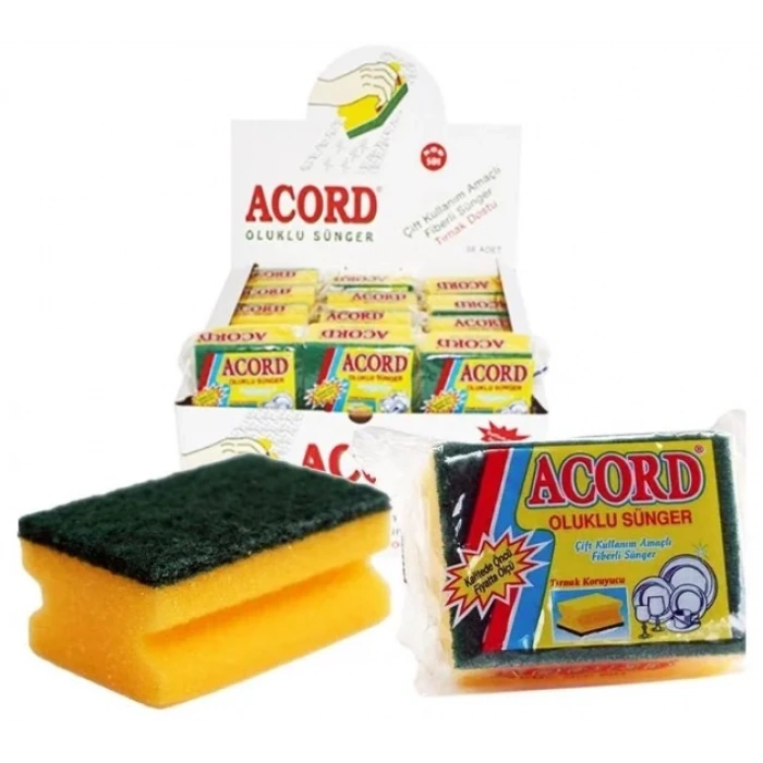 Acord Tekli Oluklu Sünger ( 1 Adet )