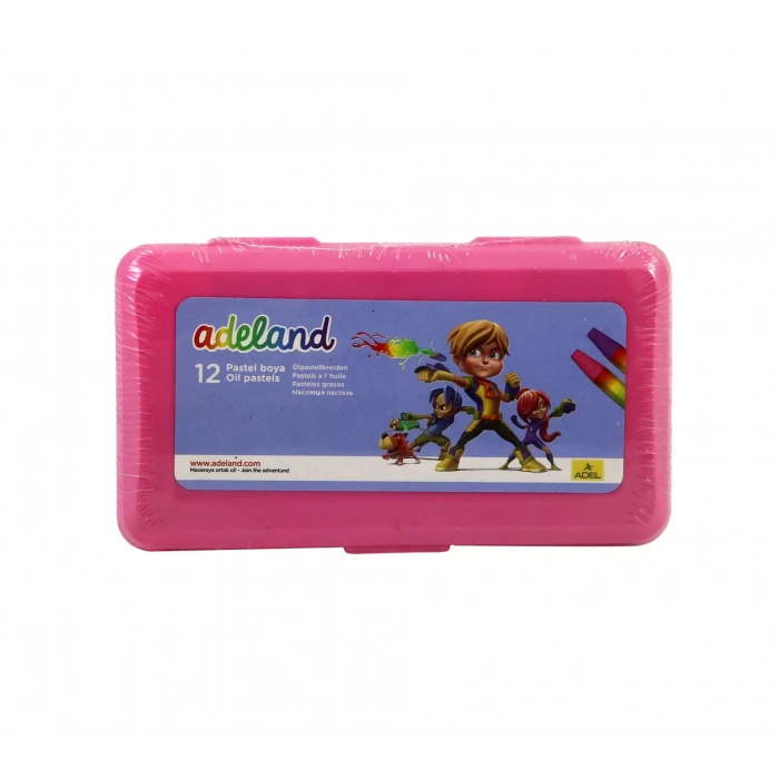Adel 12 Renk Pastel Boya Pembe Pp Kutu 1835000
