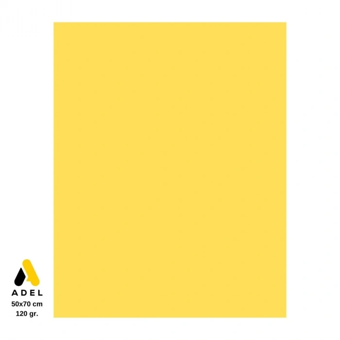 Adel Fon Kartonu 120gr 50x70cm Sarı