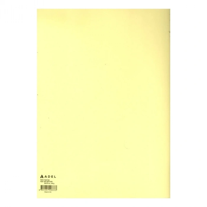 Adel Fon Kartonu 160gr 50x70cm Açık Sarı
