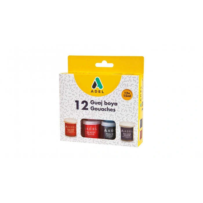 Adel Guaj boya 15ml 12 Renk