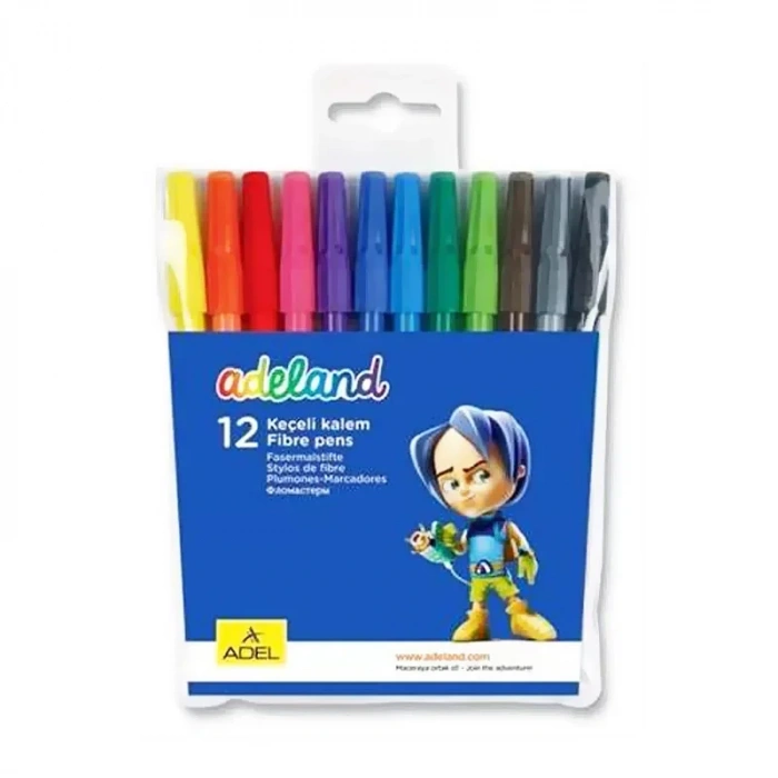 Adel Keçeli Kalem 12 Renk (2220213001)