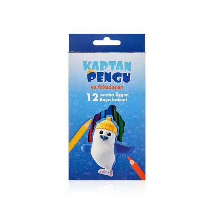 Adel Pengu Üçgen 12’li Jumbo Boya Kalemi