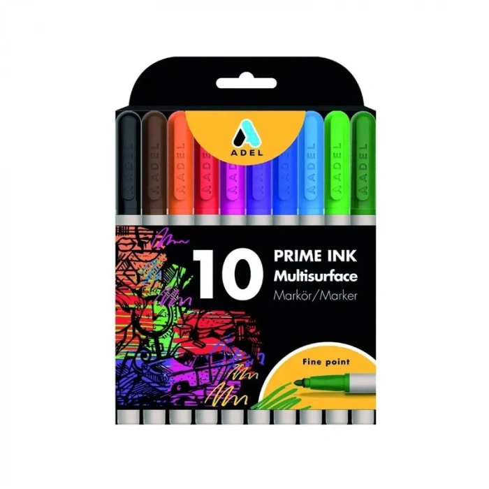 Adel Prıme 10 Renk Klasik Multisurface Boldlıner Kalem 2201000106