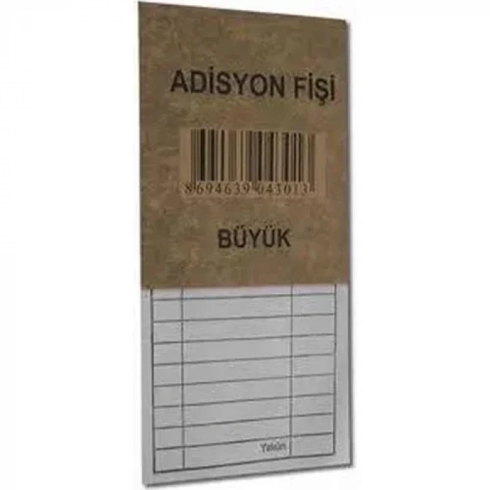 Adisyon Fişi Büyük Düzine