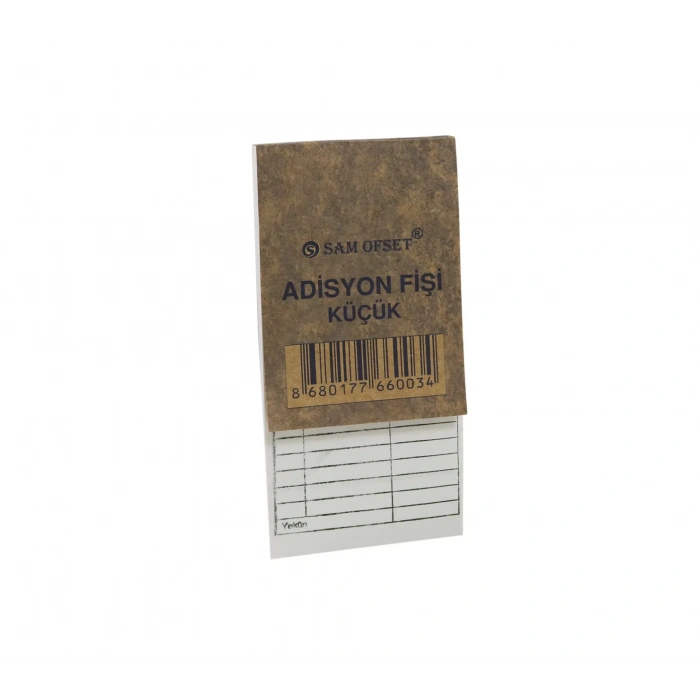 ADİSYON FİŞİ KÜÇÜK DÜZİNE