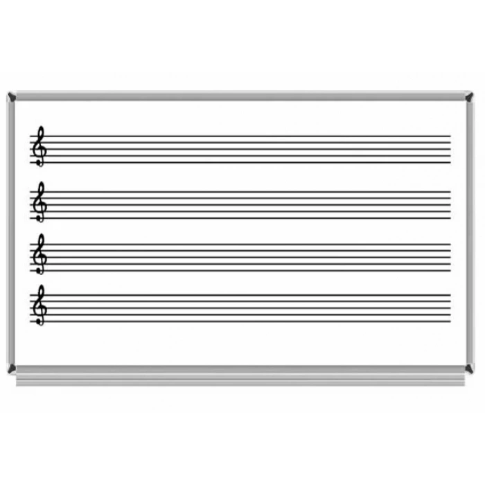 Akyazı 120X140 Müzik Çizgili Laminat Yazı Tahtası