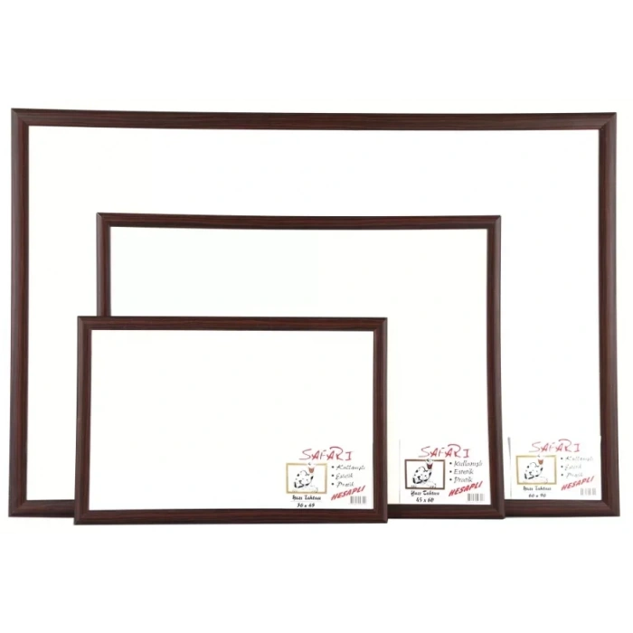 Akyazı 60X90 Duvara Monte Ahşap Çerçeve Safari Yazı Tahtası