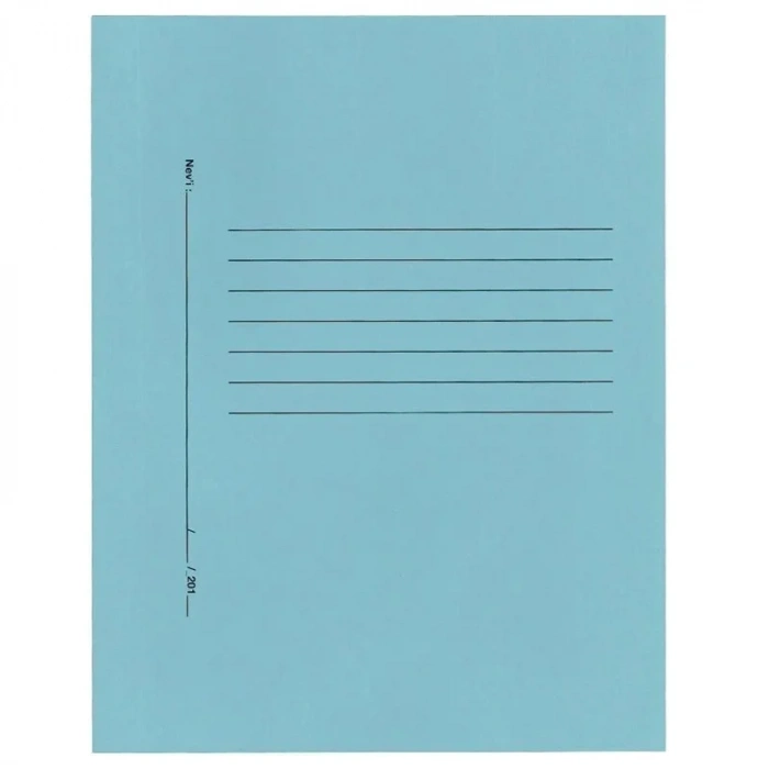 Alemdar Mavi Telli Tam Kapaklı Lüks Karton Dosya