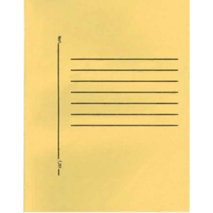 ALEMDAR SARI TELLİ TAM KAPAKLI LÜKS KARTON DOSYA