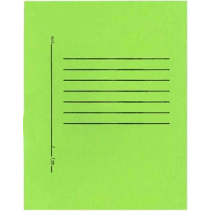 ALEMDAR YEŞİL TELLİ TAM KAPAKLI LÜKS KARTON DOSYA