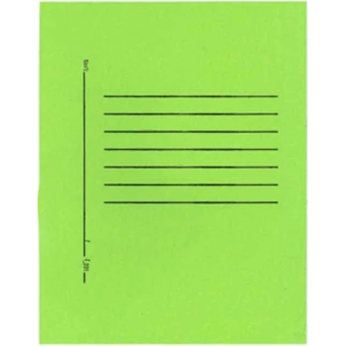 Alemdar Yeşil Telli Tam Kapaklı Lüks Karton Dosya