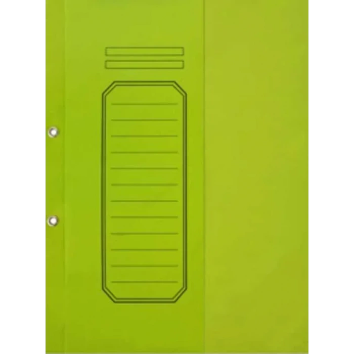 ALEMDAR YEŞİL TELLİ YARIM KAPAKLI LÜKS KARTON DOSYA