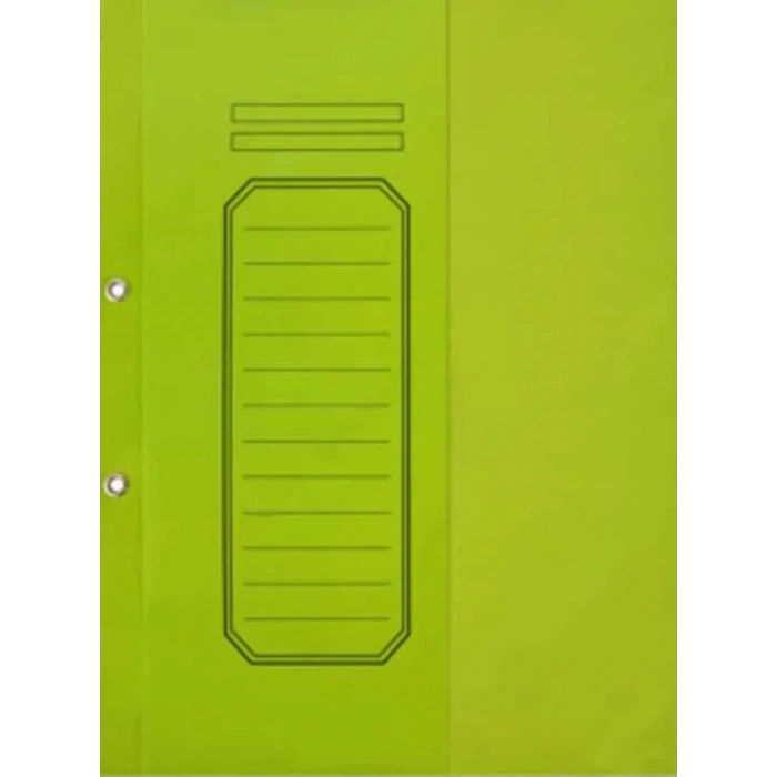 Alemdar Yeşil Telli Yarım Kapaklı Lüks Karton Dosya