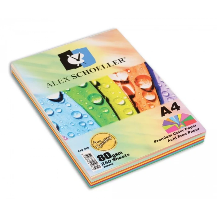 Alex A4 50 Li  5 Renkli  Fotokopi Kağıdı Alx-621