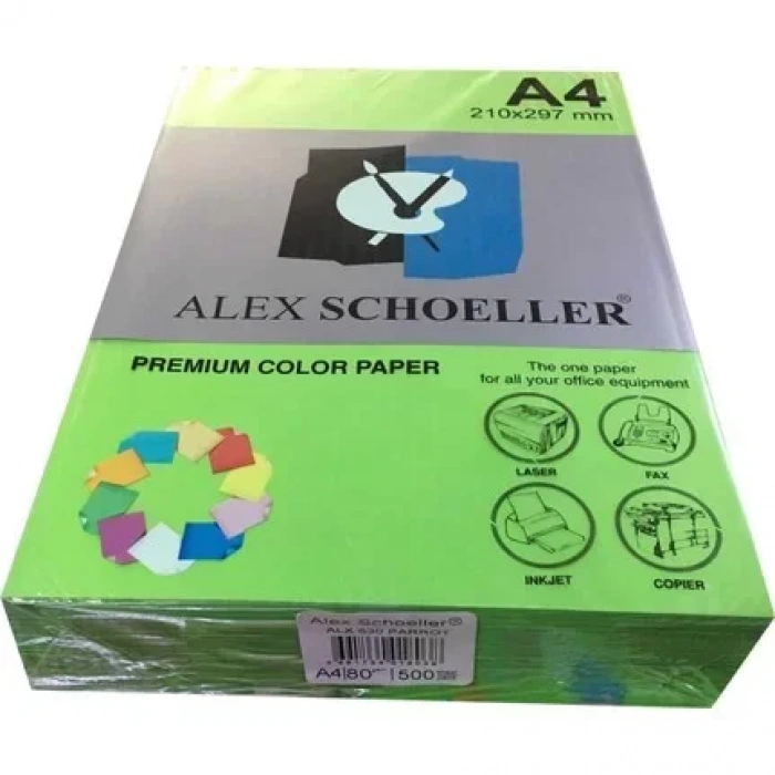 Alex A4 Koyu Yeşil 45230 Fotokopi Kağıdı 100 Lü
