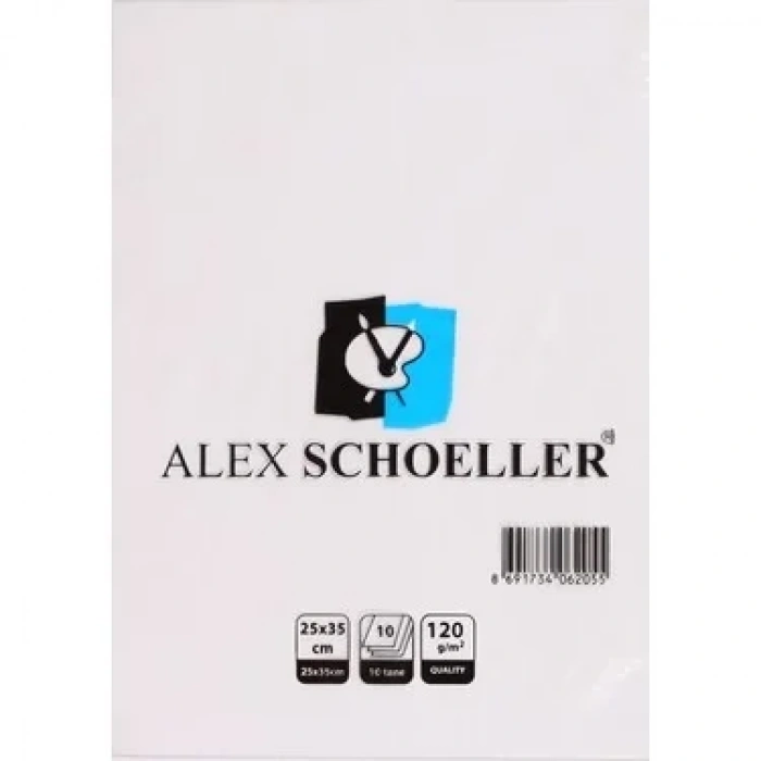 Alex Alx-9814 Resim Kağıdı 25x35 120gr 10lu Poşet (120.25)
