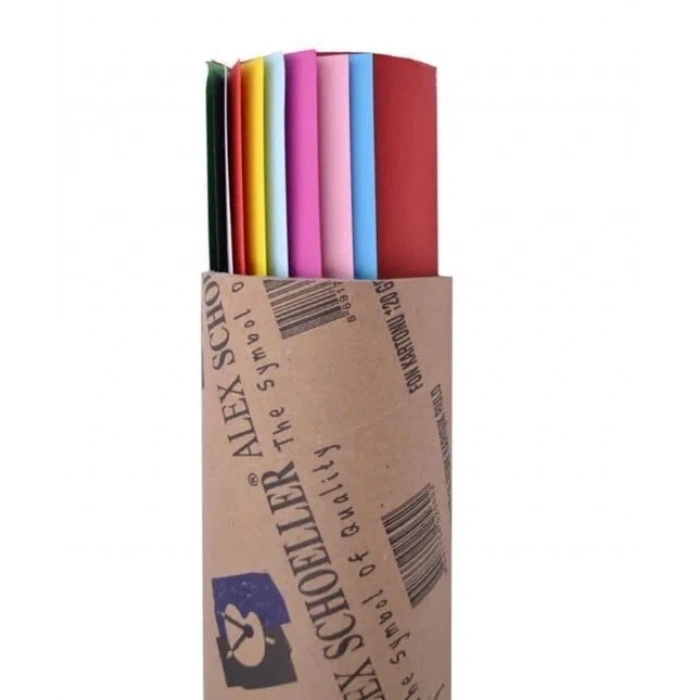 Alex Fon Kartonu 50x70 cm. Karışık 10lu (Postüp Hediyeli)