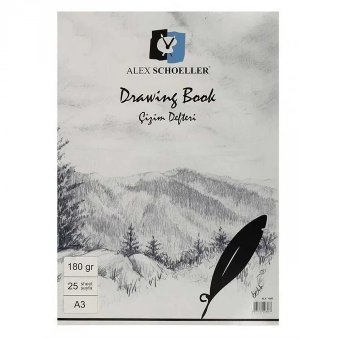 Alex Schoeller Eskiz Bloknot A3 180 gr 25li