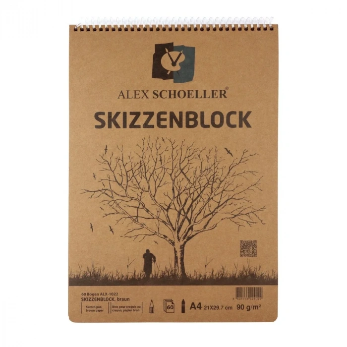 Alex Schoeller Kraft Eskiz Defteri 90gr A4 60yp ALX 1022