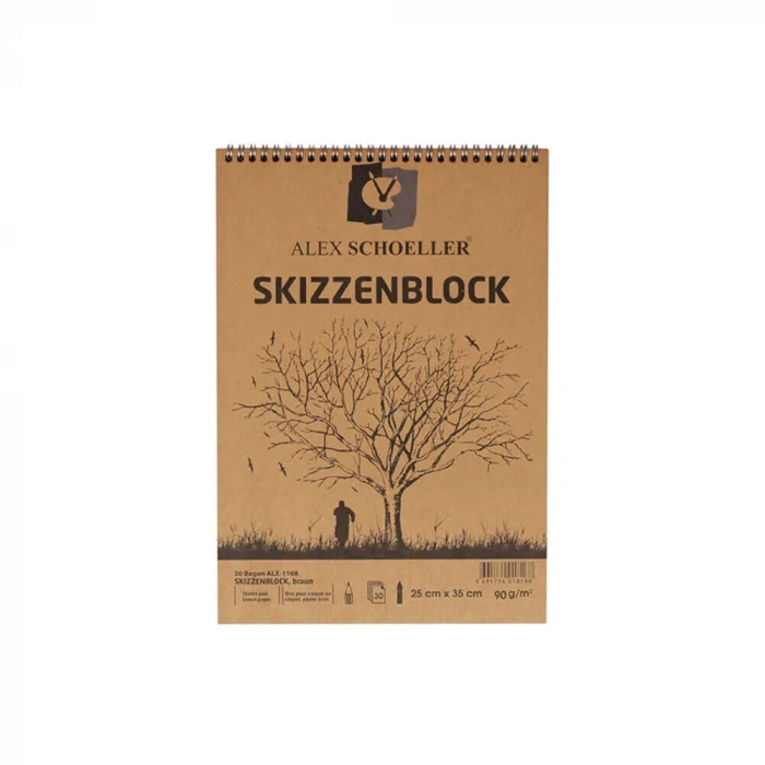 Alex Schoeller Kraft Spiralli 25x35 cm Blok 30 Yaprak